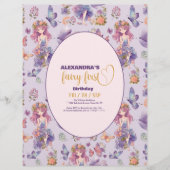 Budget Fairy First Enchanted Woodland 1. Geburtsta Flyer (Vorne)