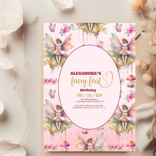 Budget Fairy First Girl's 1. Geburtstag