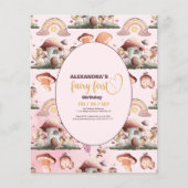 Budget Fairy First Girl's 1. Geburtstag (Vorderseite)