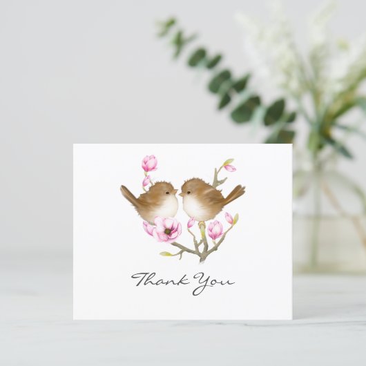 Budget Fairy Wren Bird Jeden Anlaß Danke Karte (Stehend Vorderseite)