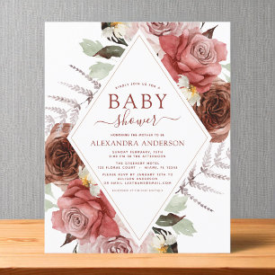 Budget Fall Baby Dusche Terracotta Blumenkohl Flye Flyer