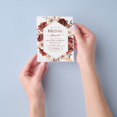 Budget Fall Brautparty Burnt Orange Floral Flyer (Gruppe)