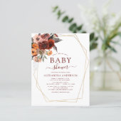 Budget Fall Burgundy Babydusche (Stehend Vorderseite)