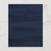 Budget Fall Cream Blue Watercolor Blume Hochzeit (Rückseite)