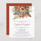 Budget Fall Florals Terracotta Boho Wedding (Vorne/Hinten)