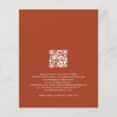 Budget Fall Florals Terracotta Boho Wedding (Rückseite)