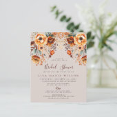 Budget Fall Foliage Fall Bridal Shower Einladungen (Stehend Vorderseite)
