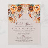 Budget Fall Foliage Fall Bridal Shower Einladungen (Vorderseite)