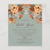 Budget Fall Foliage Fall Bridal Shower Einladungen (Vorderseite)