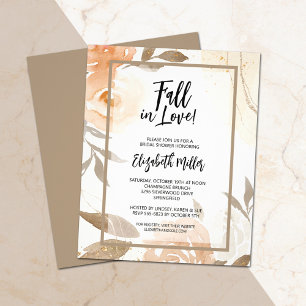 Budget Fall in Love Brautparty Flyer