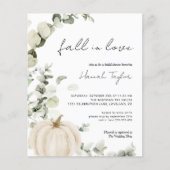 Budget Fall Pumpkin Bridal Dusche Einladung (Vorderseite)