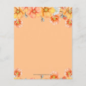 Budget Fall Pumpkin Bridal Dusche Einladung (Rückseite)