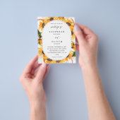 Budget Fall Sonnenblumenhochzeit Flyer (Gruppe)