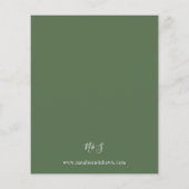 Budget Fall Sonnenblumenhochzeit Flyer (Hinten)