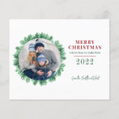 Budget Familien Foto Weihnachten Weihnachtskarte (Vorderseite)