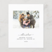 Budget Fappiest Holiday Modern Minimal 2022 Foto Flyer (Hinten)