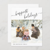 Budget Fappiest Holiday Modern Minimal 2024 Foto (Vorne/Hinten)