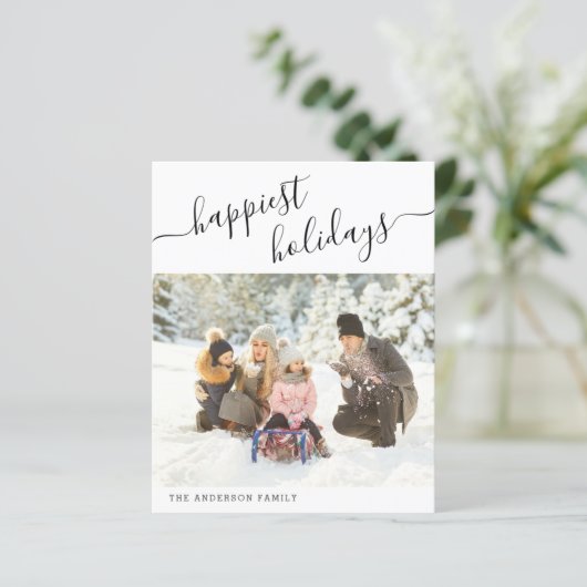 Budget Fappiest Holiday Modern Minimal 2024 Foto (Stehend Vorderseite)