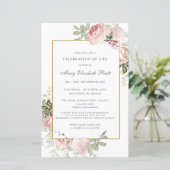 Budget Feier des Lebens Rosa Blumenladen (Stehend Vorderseite)