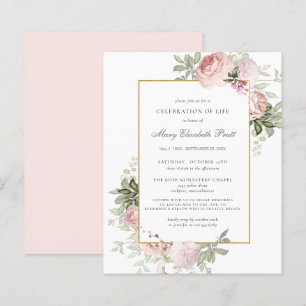 Budget Feier des Lebens Rosa Blumenladen