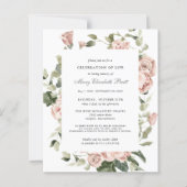 Budget Feier des Lebens Rosa Blumenladen (Vorderseite)