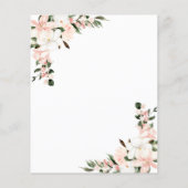 Budget Feier des Lebens Rosa Blumenladen (Rückseite)