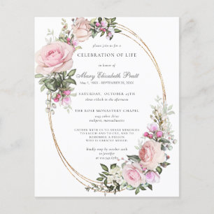 Budget Feier des Lebens Rosa Blumenladen
