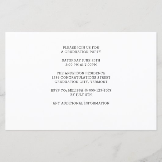 Budget Feiern wir den Abschluss eines Welpenstudiu (Rückseite)