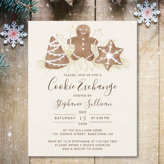 Budget Feiertage Weihnachtskochbörse Einladung