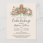 Budget Feiertage Weihnachtskochbörse Einladung (Vorderseite)