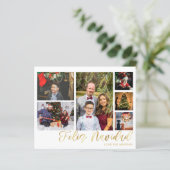Budget Feliz Navidad Gold 6 Foto (Stehend Vorderseite)