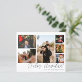 Budget Feliz Navidad Silver 6 Foto (Stehend Vorderseite)