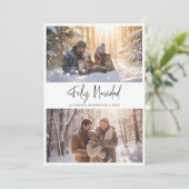 Budget Feliz Navidad Spanische Weihnachtsfotokarte Feiertagskarte (Stehend Vorderseite)