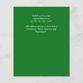 BUDGET Ferns Greenery Red Wedding Einladung (Rückseite)