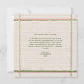 Budget Feste Grenzen Minimales Foto Weihnachten Dankeskarte (Rückseite)