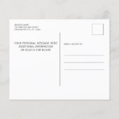 Budget Feuerwehrruheinladung Postkarte (Rückseite)