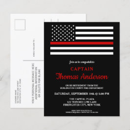 Budget Feuerwehrruheinladung Postkarte