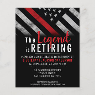 Budget Feuerwehrruhestand Feuerwehrmann Einladung