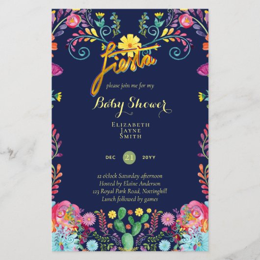 BUDGET Fiesta Kinderdusche Volkskunst Blume laden (Vorderseite)