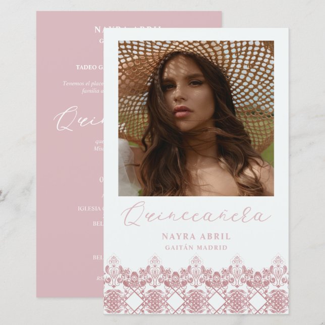 Budget Fiesta Quinceañera Español Efecto Encaje (Vorne/Hinten)