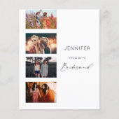 Budget Filmstrip Be My Bridesmaid Multi Foto Scri (Vorderseite)