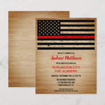 Budget Firefighter Abschluss Thin Red Line