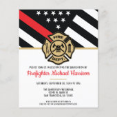 Budget Firefighter Academy Abschluss Einladung (Vorderseite)