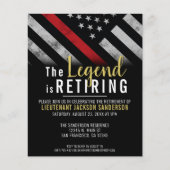 Budget Firefighter Rente Party Einladung (Vorderseite)