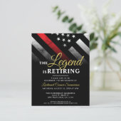 Budget Firefighter Rente Party Einladung (Stehend Vorderseite)