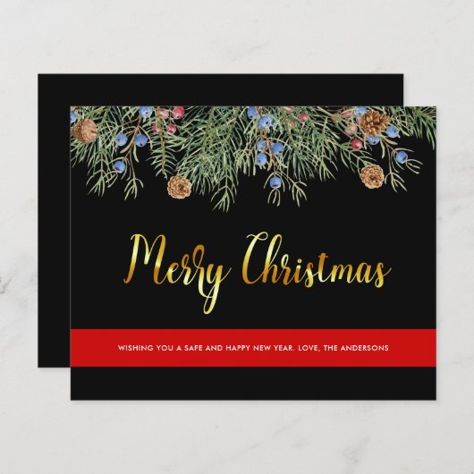 Budget Firefighter Weihnachten Donnerrot-Line-Kart (Vorne/Hinten)