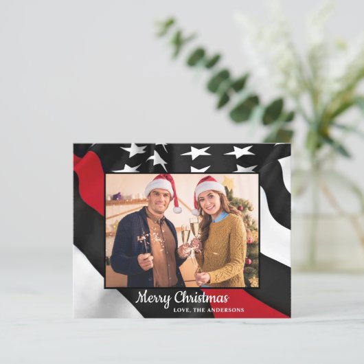 Budget Firefighter Weihnachten Donnerrot-Linie Fla (Stehend Vorderseite)