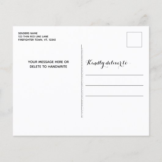 Budget Firefighter Weihnachten Donnerrot-Linie Fla (Rückseite)