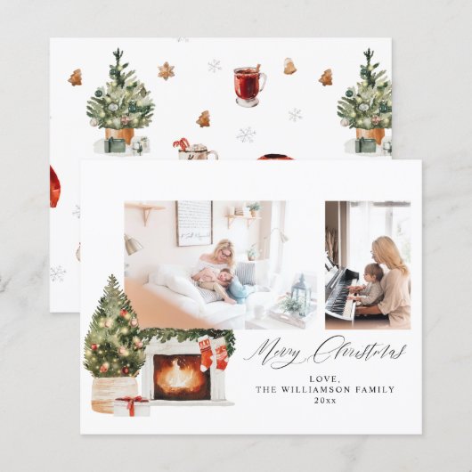 Budget Fireplace Strumpfs & Weihnachtsbaum Foto (Vorne/Hinten)