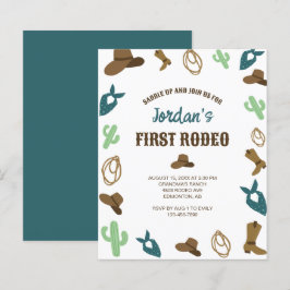 Budget First Rodeo Geburtstag 1. Cowboy Western